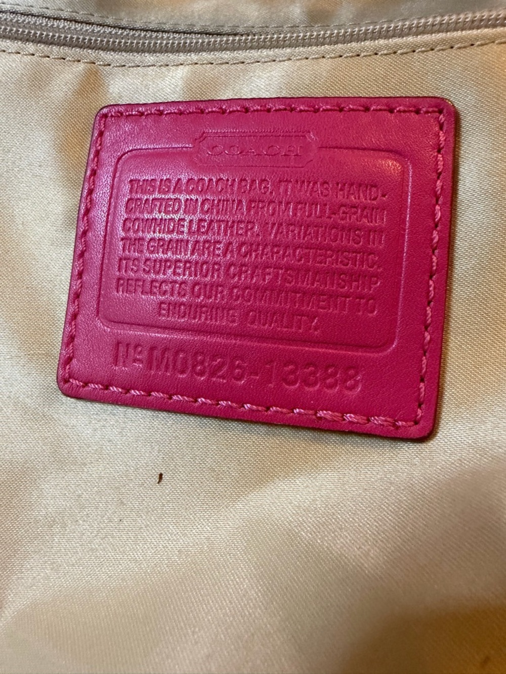 VTG Coach Bonnie Cashin 13388 Pink Red Colorblock Fold Over Crossbody Bag Y2K - Picture 15 of 16